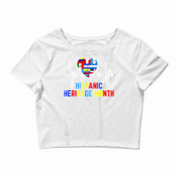 Latino America Culture Gift National Hispanic Heritage Month T Shirt Crop Top | Artistshot