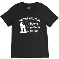 Father  Shirt Father And Son Dad Gift Fathers Day Family   587 V-neck Tee | Artistshot