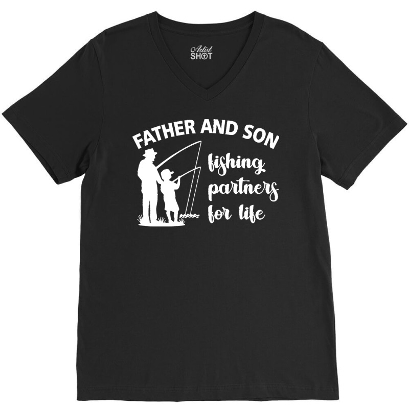 Father  Shirt Father And Son Dad Gift Fathers Day Family   587 V-neck Tee | Artistshot