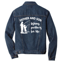 Father  Shirt Father And Son Dad Gift Fathers Day Family   587 Men Denim Jacket | Artistshot