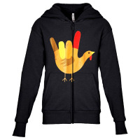 American Sign Language I Love You Youth Zipper Hoodie | Artistshot