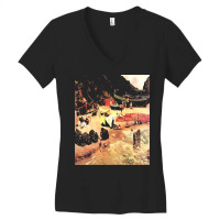 Famous Paintings T  Shirt Fishing Boats At Capri T  Shirt Women's V-neck T-shirt | Artistshot