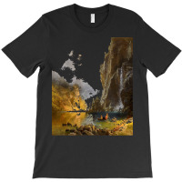 Famous Paintings T  Shirt Indians Spear Fishing By Albert Bierstadt. T T-shirt | Artistshot