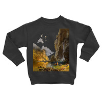 Famous Paintings T  Shirt Indians Spear Fishing By Albert Bierstadt. T Toddler Sweatshirt | Artistshot