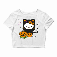 Kitty Halloween Crop Top | Artistshot