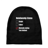 Relationship Status   Mentally Dating T Shirt Baby Beanies | Artistshot