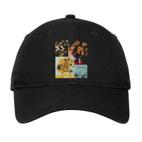 Famous Paintings T  Shirt Van Gogh Vs Claude Monet Floral Impressionis Adjustable Cap | Artistshot