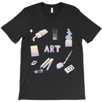 Pastel Rainbow Art School Subject Pack T-shirt | Artistshot