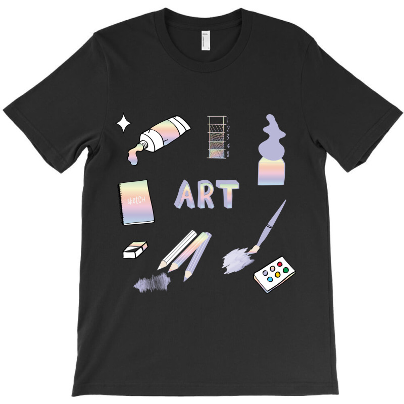 Pastel Rainbow Art School Subject Pack T-shirt | Artistshot