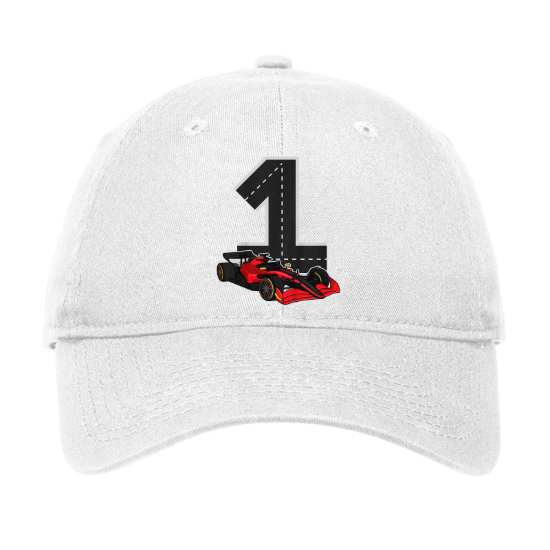 Kids 1 Years Old Kid Race Track Number Racing Car Birthday T Shirt Adjustable Cap by survisgn | Artistshot