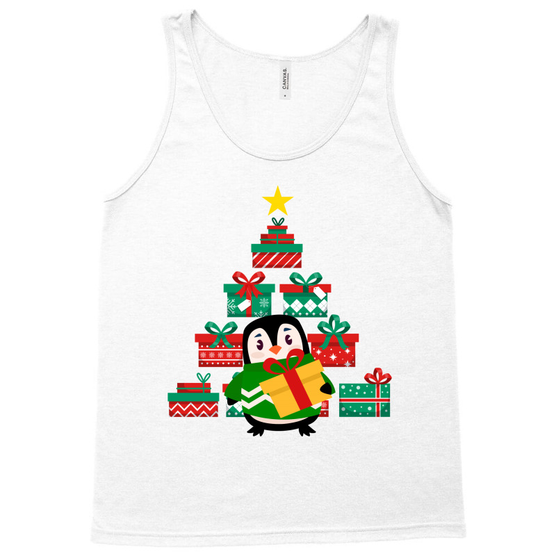 Christmas Penguin Tank Top | Artistshot