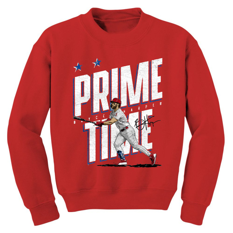 Bryce Harper Prime Time Youth Sweatshirt by kr205 | Artistshot