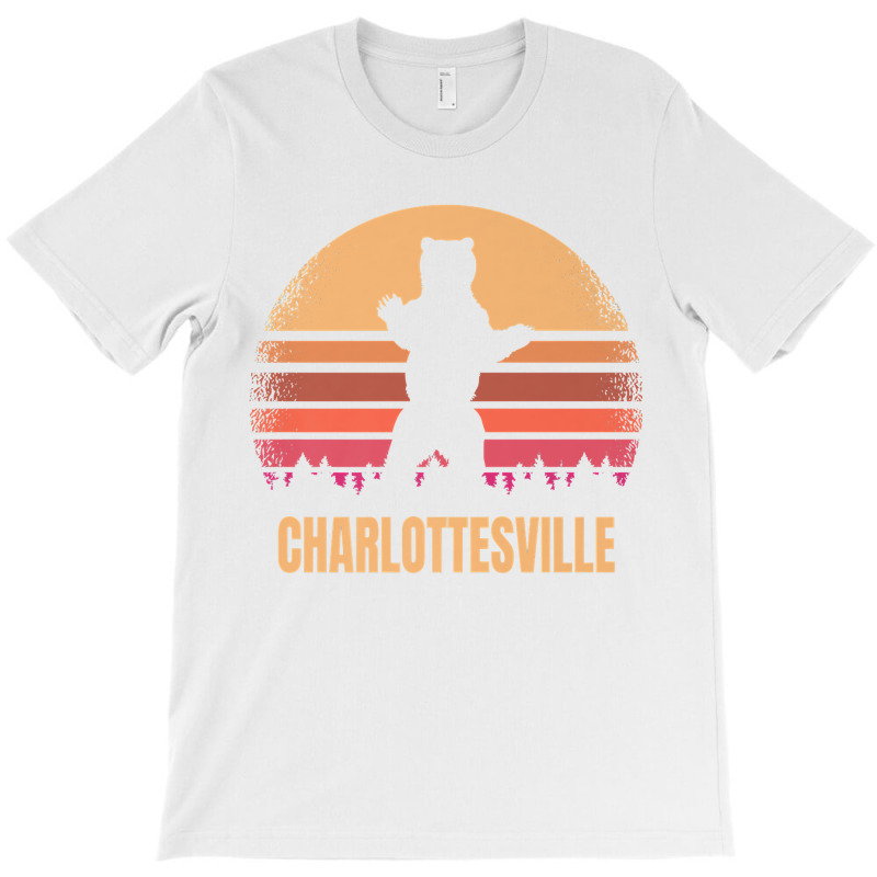 Charlottesville Virginia Vintage Bear Va Distressed Retro Premium T-shirt | Artistshot