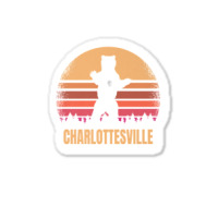 Charlottesville Virginia Vintage Bear Va Distressed Retro Premium Sticker | Artistshot