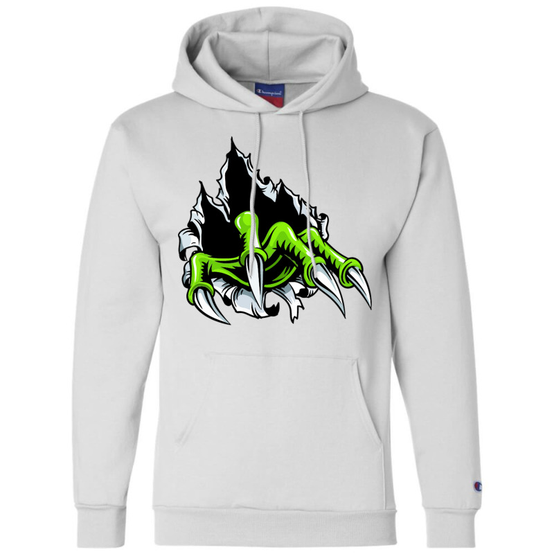 Green Monster Hand Champion Hoodie | Artistshot