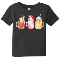 Chocolate Strawberry Vanilla Milkshake T  Shirt Triple Milkshake Set T Baby Tee | Artistshot