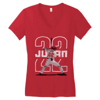 Juan Soto Outline Women's V-neck T-shirt | Artistshot