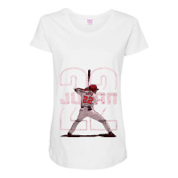 Juan Soto Outline Maternity Scoop Neck T-shirt | Artistshot