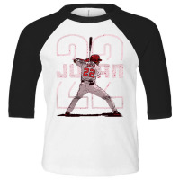 Juan Soto Outline Toddler 3/4 Sleeve Tee | Artistshot