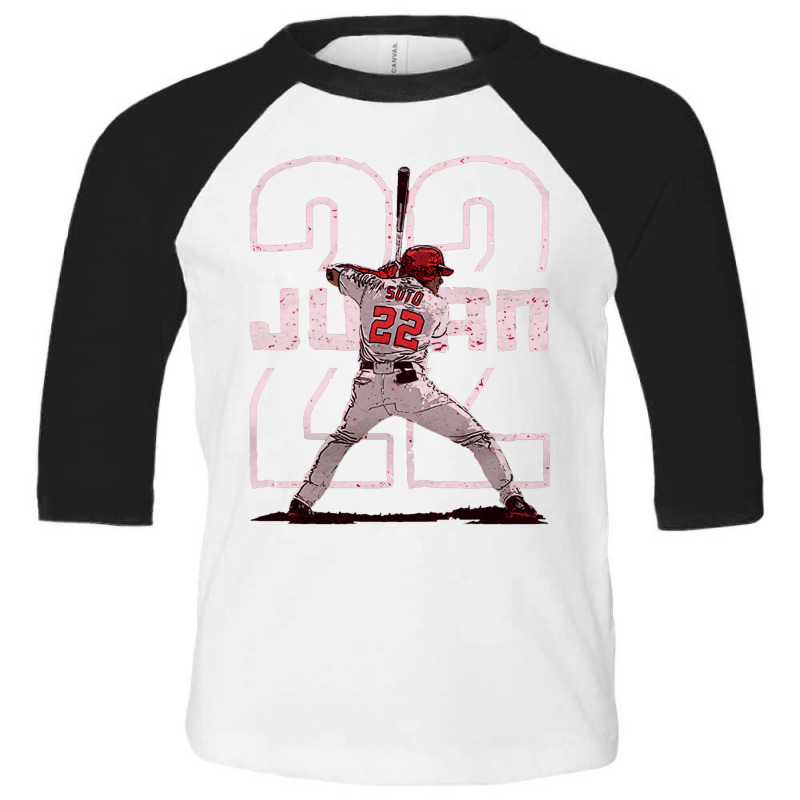 Juan Soto Outline Toddler 3/4 Sleeve Tee by kr205 | Artistshot