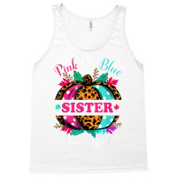 Pink Or Blue Sister Loves You Leopard Pumpkin Fall Season T Shirt Tank Top | Artistshot