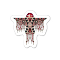 Red Native American Southwest Style Thunderbird Sticker | Artistshot