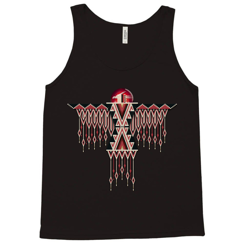 Red Native American Southwest-style Thunderbird T-shirt Tank Top | Artistshot