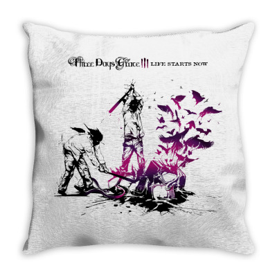 Three Days Grace Throw Pillow Designed By Allentees