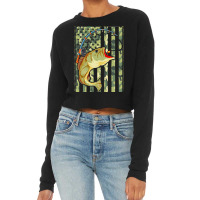 Fishing  Shirt Camouflage U S Flag American Fisherman Angle Fish Fishi Cropped Sweater | Artistshot