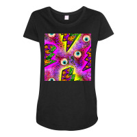 Halloween Thunders Seamless Pattern Maternity Scoop Neck T-shirt | Artistshot