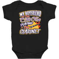 My Boyfriend Is The Cute One Playing The Clarinet Baby Bodysuit | Artistshot