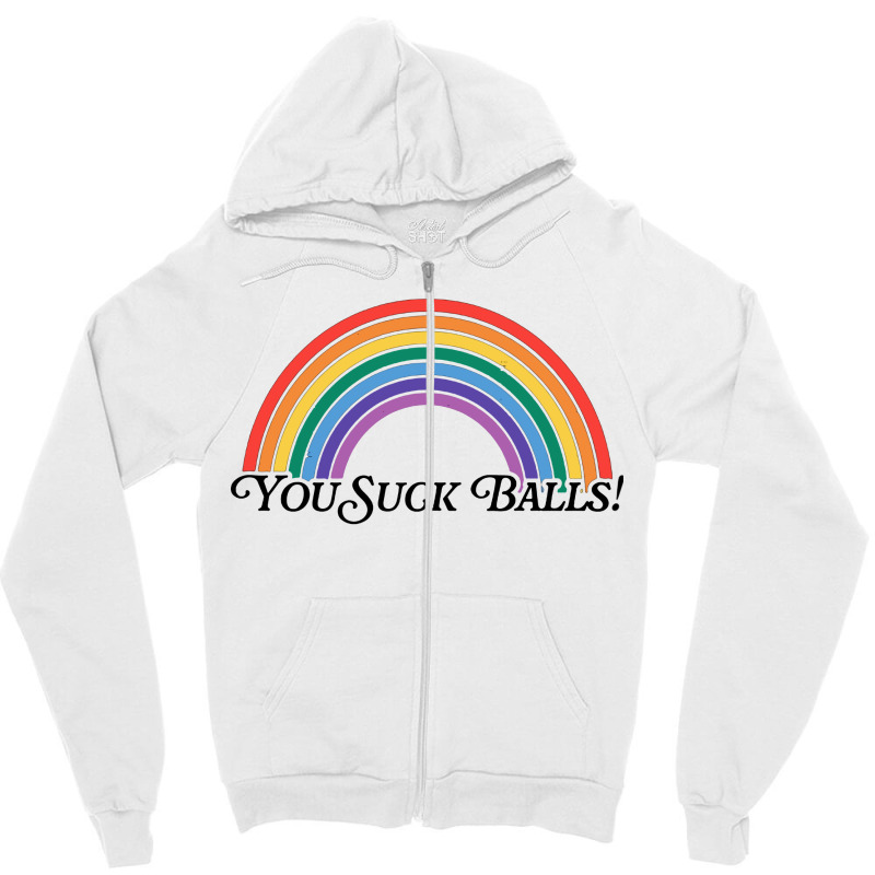 You Suck Ball Zipper Hoodie | Artistshot