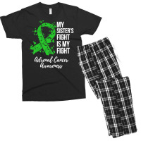 My Sister’s Fight Is My Fight Adrenal Cancer Awareness Men's T-shirt Pajama Set | Artistshot