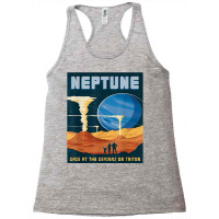 Retro Neptune Gaze At The Geysers On Triton Space Tourism T Shirt Racerback Tank | Artistshot