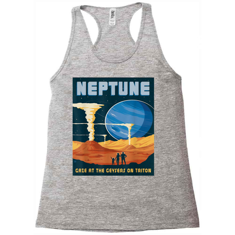 Retro Neptune Gaze At The Geysers On Triton Space Tourism T Shirt Racerback Tank by puawhla | Artistshot