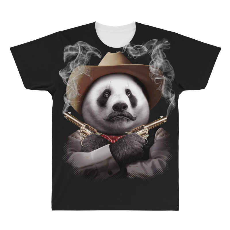 Panda Cross Guns All Over Men's T-shirt | Artistshot