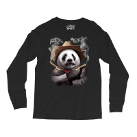 Panda Cross Guns Long Sleeve Shirts | Artistshot