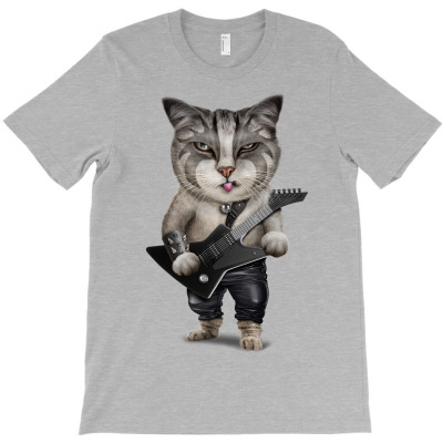 Metal Cat T-shirt Designed By Jumali Katani