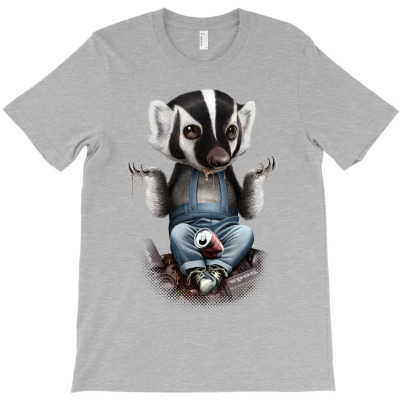 Badger Takes All Drinks T-shirt Designed By Jumali Katani