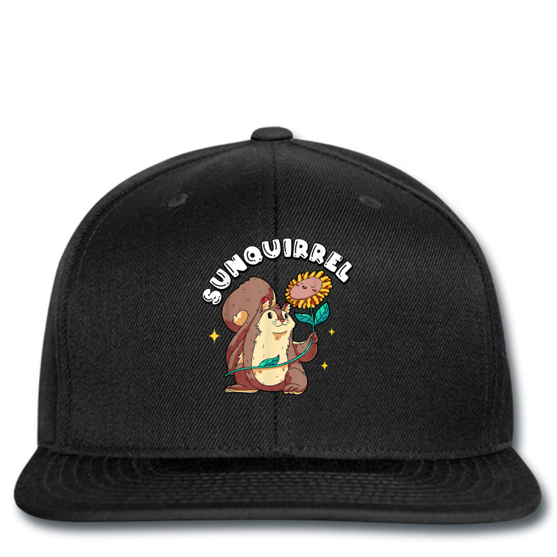 Sunquirrel Squirrel & Sunflower Themed Leisure T Shirt Printed hat by agueron | Artistshot