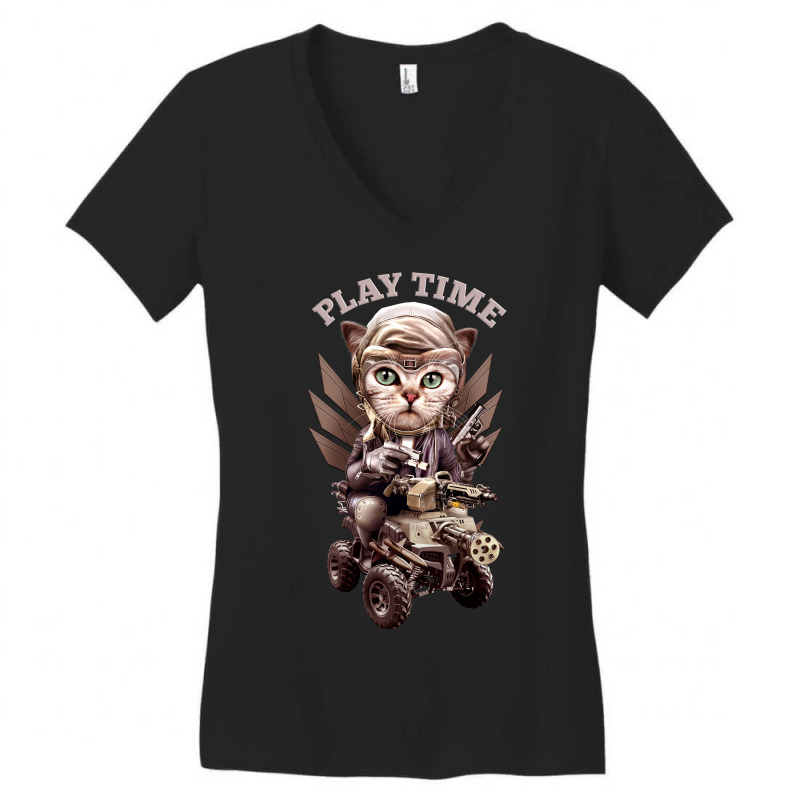 Playtime Women's V-Neck T-Shirt by ADAM JUMALI LAWLESS | Artistshot