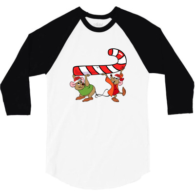 Jaq And Gus Christmas Sugar 3/4 Sleeve Shirt Designed By Sengul