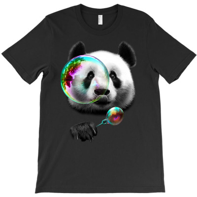 Panda Bubblemaker T-shirt Designed By Jumali Katani