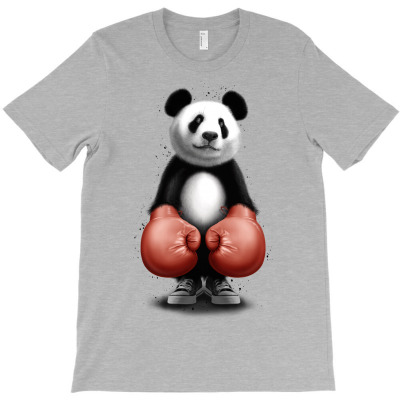 Panda Boxer T-shirt Designed By Jumali Katani