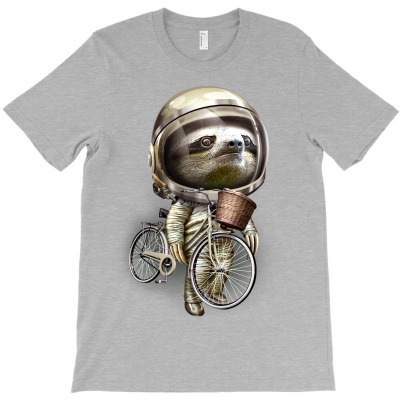 With My Bike Along T-shirt Designed By Jumali Katani