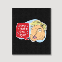 Make A Merkin Great Again Portrait Canvas Print | Artistshot