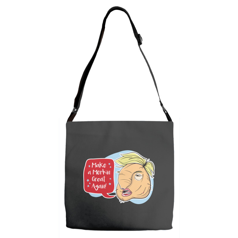 Make A Merkin Great Again Adjustable Strap Totes | Artistshot