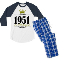 Vintage 1951 And Still Looking Good Men's 3/4 Sleeve Pajama Set | Artistshot