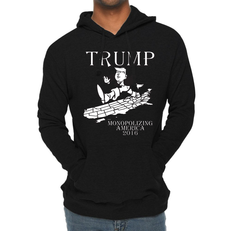 Trump Monopolizing America Lightweight Hoodie by trokeryth | Artistshot