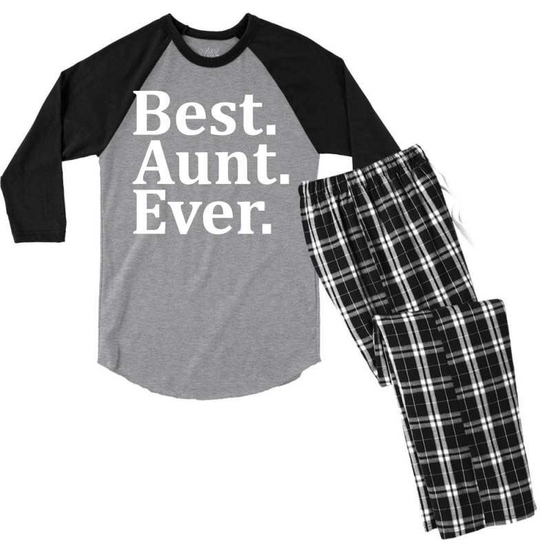 Best Aunt Ever Men's 3/4 Sleeve Pajama Set | Artistshot